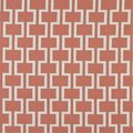 Fine-Line 54 in. Wide Persimmon And Off White- Modern- Geometric Designer Quality Upholstery Fabric FI3467852